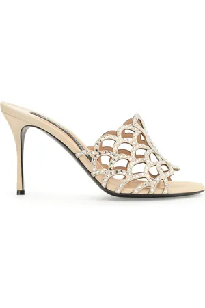 Sergio Rossi Sr Mermaid 90mm leather mules