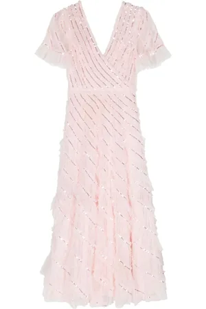 Needle & Thread Spiral sequined dress