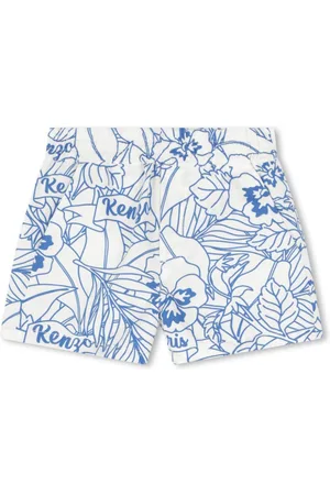 Kenzo Floral-print cotton shorts