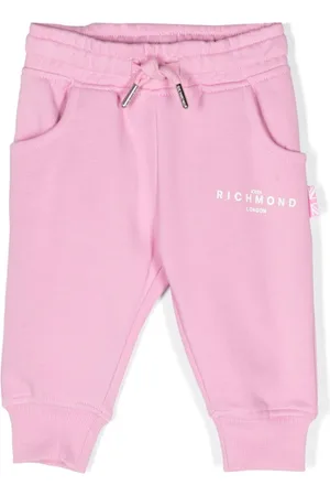 John Richmond Logo-print cotton track pants