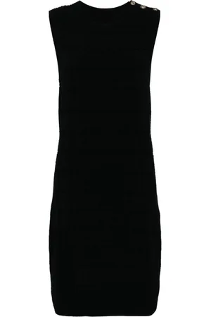 CHANEL 2000s button-embellished minidress