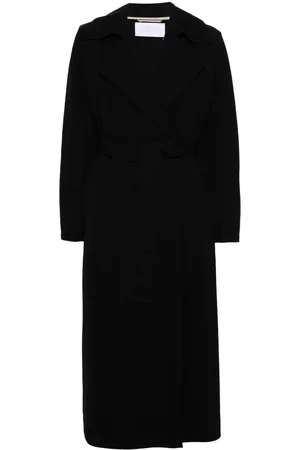 Harris Wharf London Notched-lapel belted trench coat