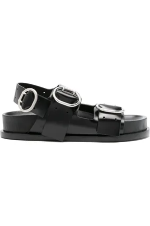 Jil Sander Double-buckle leather sandals