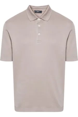 HERNO Knitted cotton polo shirt