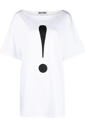 Moschino Exclamation mark-print cotton T-shirt