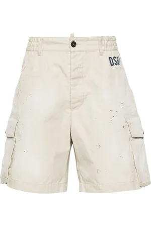 Dsquared2 Paint splatter-detail cargo shorts