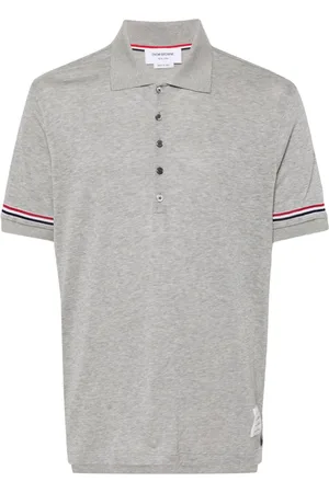 Thom Browne Knitted cotton polo shirt