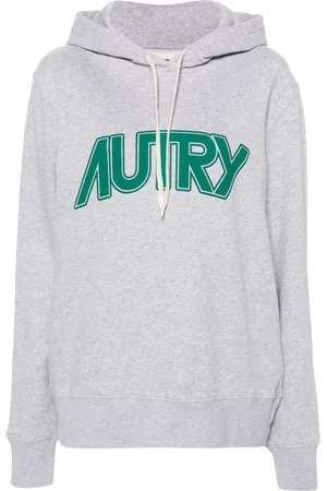Autry Logo-print mélange hoodie