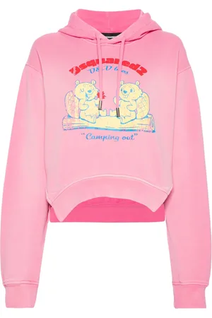 Dsquared2 Graphic-print cropped hoodie