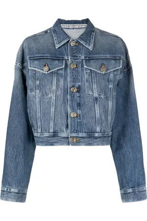 Alexander Wang Bonded-seam denim trucker jacket