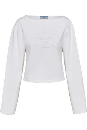 Prada Logo-embossed long-sleeve T-shirt