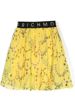 John Richmond Logo-waistband printed tutu