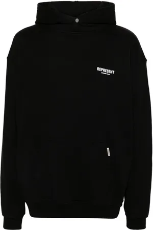 Represent Logo-print cotton hoodie