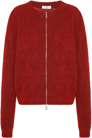 ROSETTA GETTY X Violet Getty logo-embroidered cardigan
