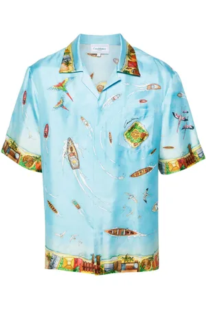 Casablanca Maison Sur Piloti silk shirt