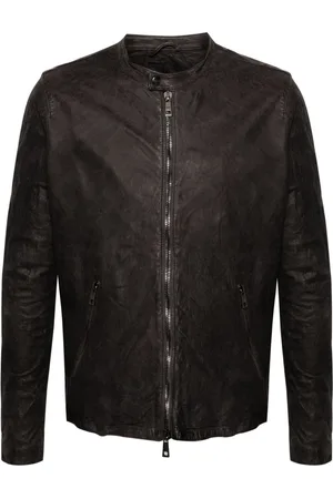GIORGIO BRATO Crinkled leather jacket