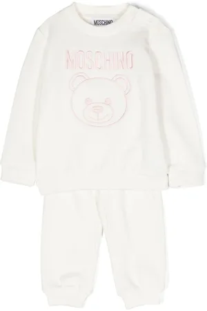 Moschino Logo-embroidered cotton tracksuit