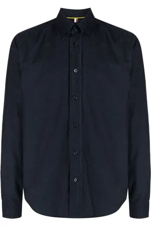 HUGO BOSS Long-sleeve cotton corduroy shirt