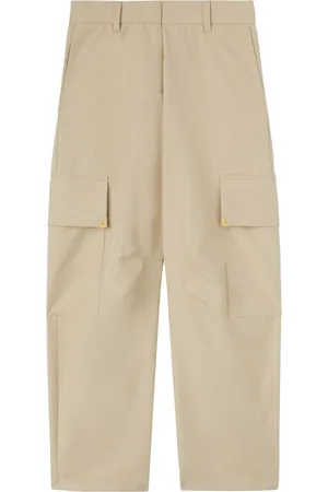 Palm Angels Carrot-cut cotton trousers