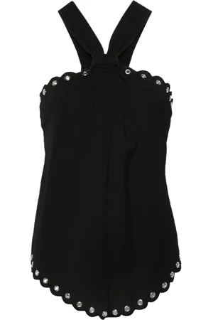 Isabel Marant Tecles scalloped sleeveless top