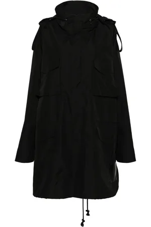 Maison Margiela Concealed-hood cotton parka coat