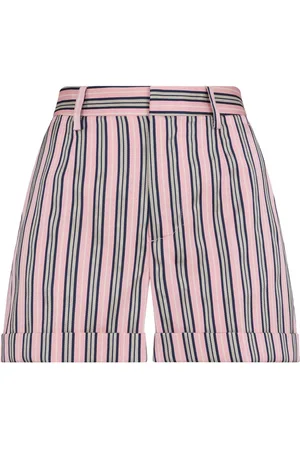 Dsquared2 Logo-patch striped shorts