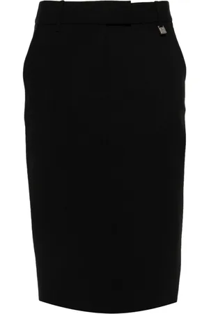 GIUSEPPE DI MORABITO Logo-plaque pencil skirt