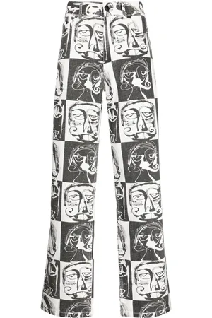 HACULLA This Is Chess checkerboard jeans