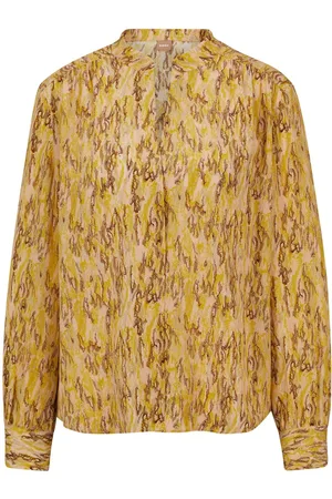 HUGO BOSS Abstract-print silk shirt