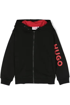HUGO BOSS Logo-print hooded jacket