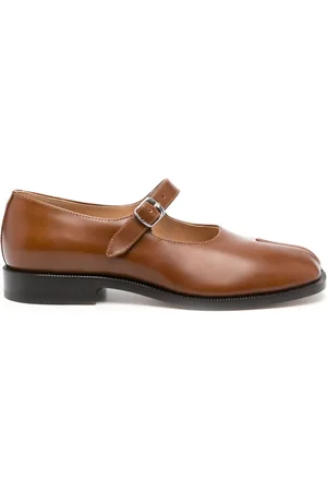 Maison Margiela Tabi Mary Jane leather pumps