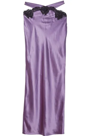 FLEUR DU MAL Lace cut-out skirt