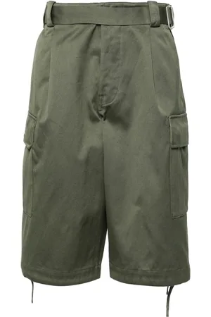 Kenzo Army cargo cotton shorts