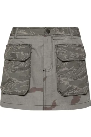 Marine Serre Regenerated camouflage miniskirt