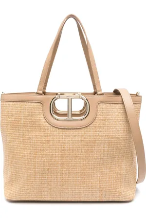 Twin-Set Lila logo-plaque tote bag
