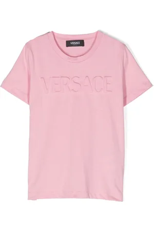 VERSACE Logo-embossed cotton T-shirt