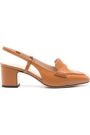 Scarosso Bianca 60mm leather pumps
