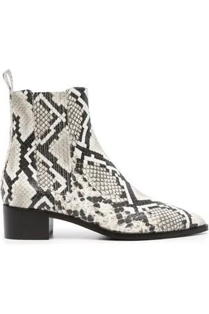 Scarosso Olivia 40mm snakeskin-effect boots