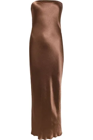 Bec & Bridge Moon Dance satin strapless dress