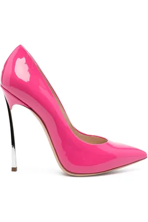 Casadei Blade 120mm patent leather pumps
