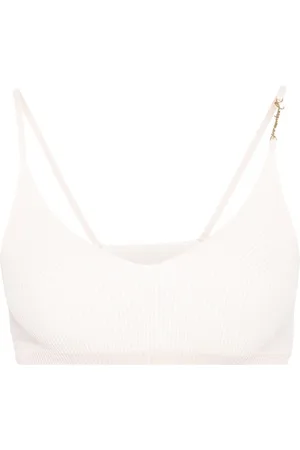 Jacquemus Le Bandeau Pralu ribbed crop top