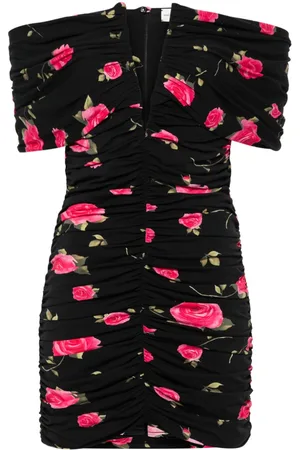 MAGDA BUTRYM V-neck ruched dress