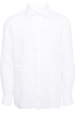 120% Lino Long-sleeved linen shirt