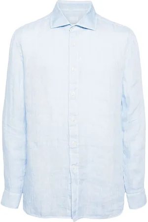 120% Lino Long-sleeved linen shirt