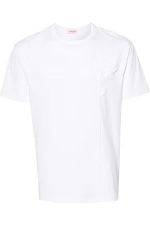VALENTINO GARAVANI Floral-appliqué cotton T-shirt