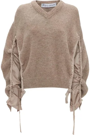 J.W.Anderson Panelled-sleeve ribbed jumper