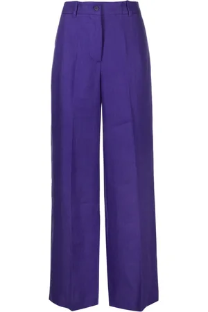 P.A.R.O.S.H. Straight-leg linen trousers