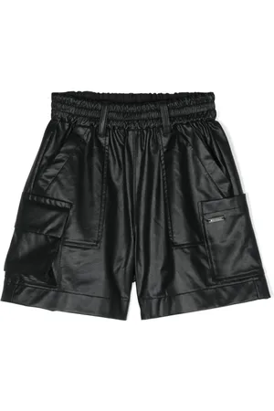 MONNALISA Logo-appliqué cargo shorts