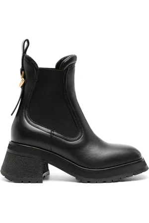 Moncler Gigi 70mm leather Chelsea boots
