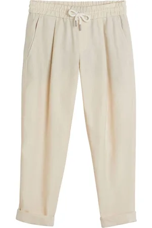 Brunello Cucinelli Elasticated-waist tapered trousers